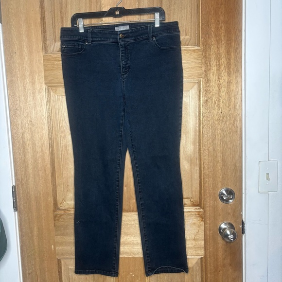 Chico's Denim - Chico's Women's Dark Blue Straight Leg Jeans size 2